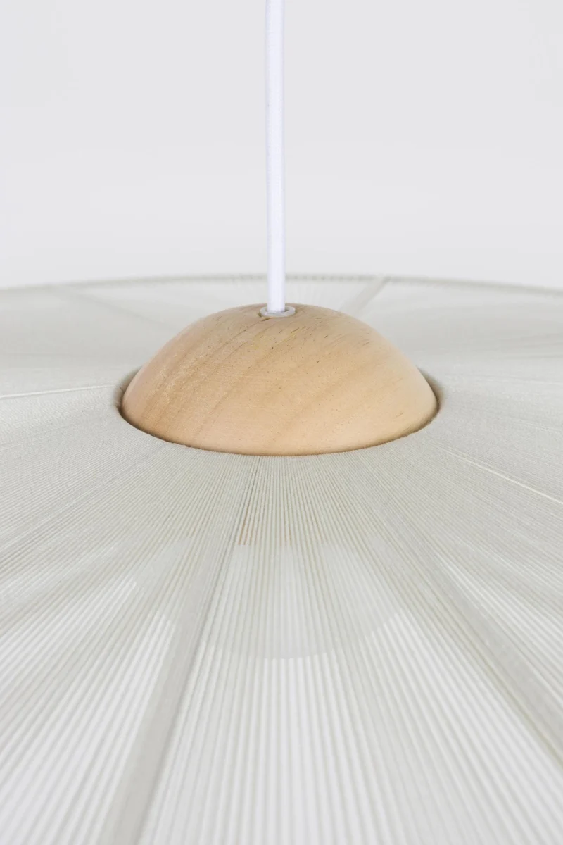 Zuiver Hängelampe Belle L Beige | Design-Leuchte mit Seil-Schirm
