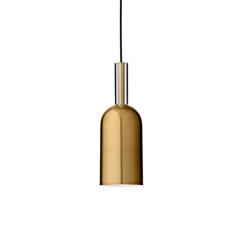B-Ware AYTM Pendelleuchte Hängelampe Leuchte Esstisch gold klar 12x35cm Glas Stahl