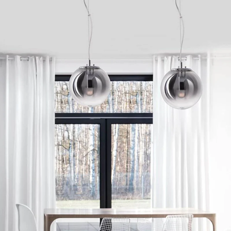 Glas Hängekugel Arabela Ø 30cm Rauchglas