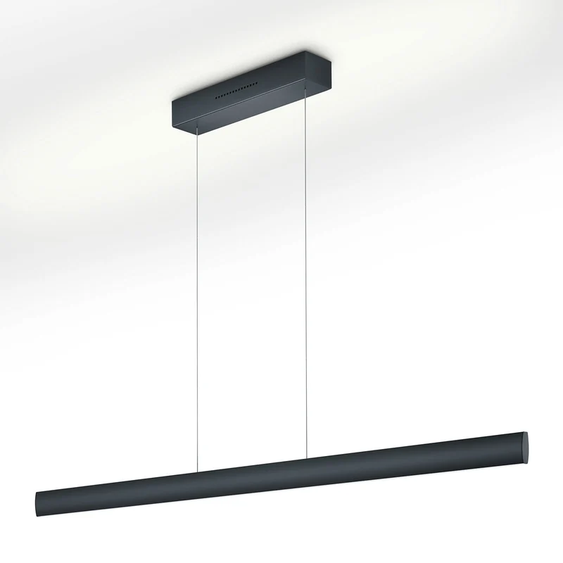 B-Ware Knapstein Hängeleuchte Pendelleuchte LED Runa dimmbar schwarz Metall 132 cm