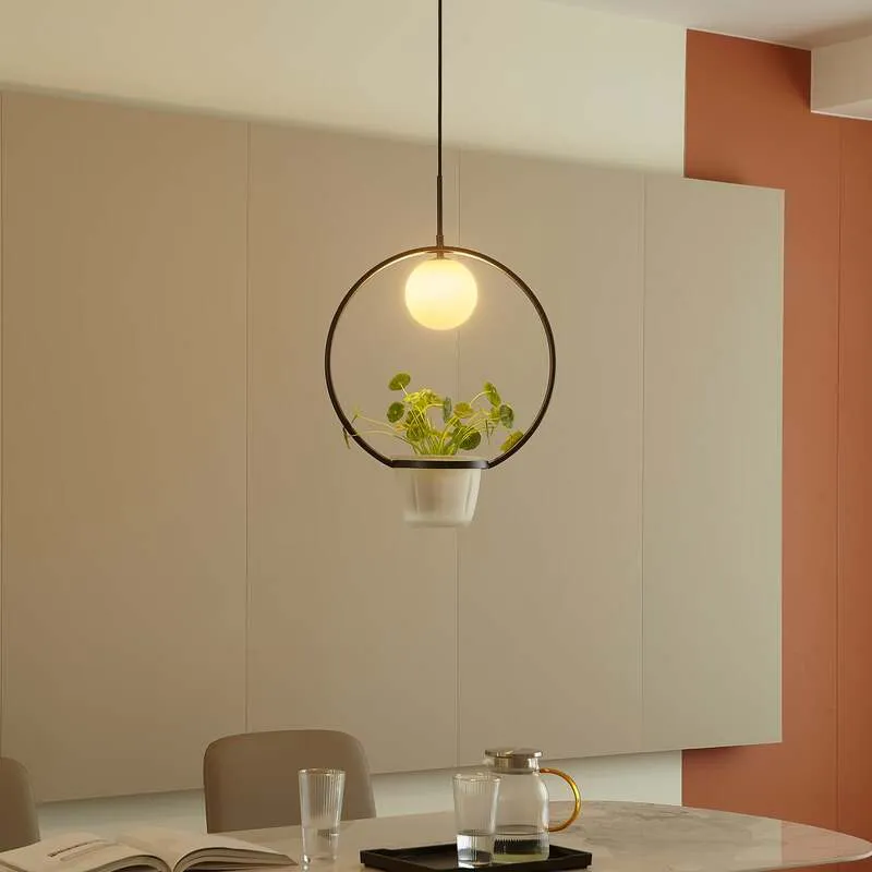 B-Ware Lindby Orna Hängeleuchte einflammig Blumenampel Deckenlampe Lampe Leuchte Spot