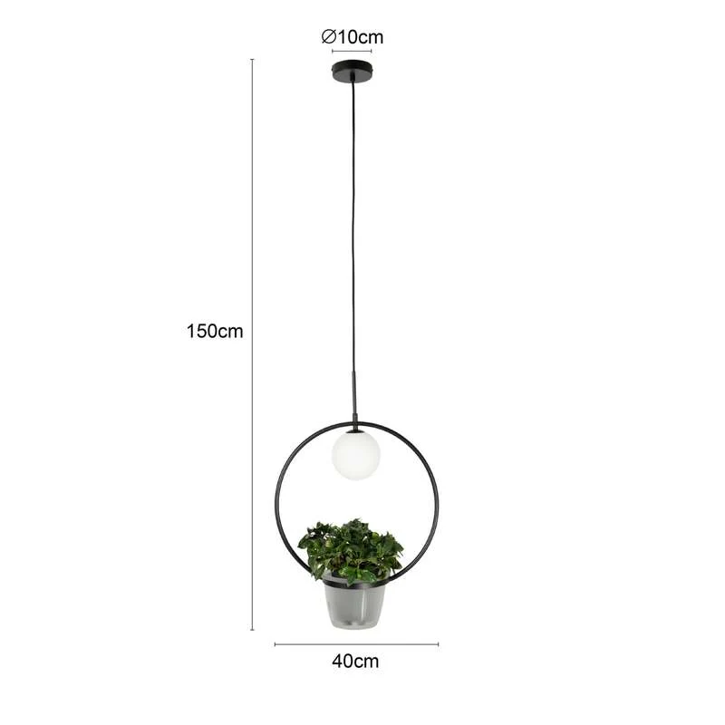 B-Ware Lindby Orna Hängeleuchte einflammig Blumenampel Deckenlampe Lampe Leuchte Spot