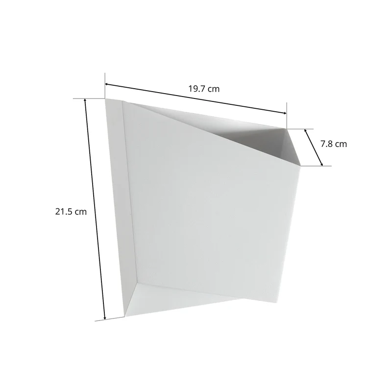 B-Ware Mantra Iluminación Wandleuchte Asimetric Wandleuchte Wandlicht aus Stahl GX53 we
