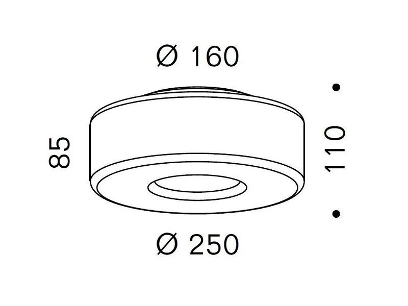B-Ware Serien Lighting Ersatzteil Curling Größe M DL Glasschirm mit Reflektor zylinder