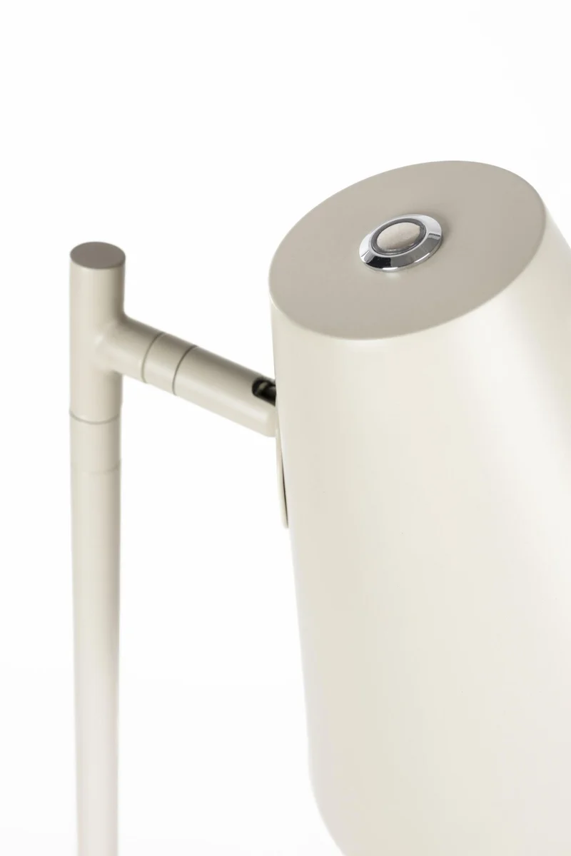 Stehlampe Lustor Beige mit Tisch & USB-Port | Design by Zuiver