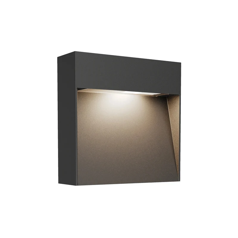 B-Ware Lucande Außenwandlampe Noreia 13 cm anthrazit IP65 G9 Wandlampe Outdoor Lampe