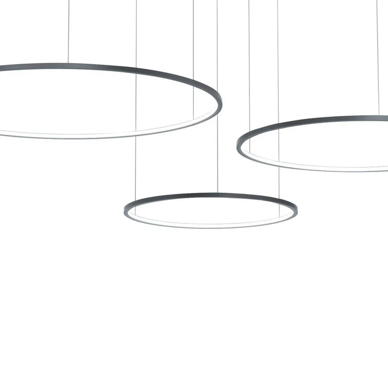 B-Ware Milagro Pendelleuchte Hängelampe Saturno LED Schwarz Innenbeleuchtung Ringlampe