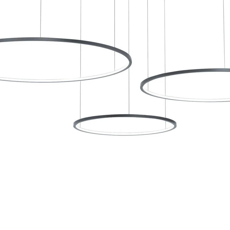 B-Ware Milagro Pendelleuchte Hängelampe Saturno LED Schwarz Innenbeleuchtung Ringlampe