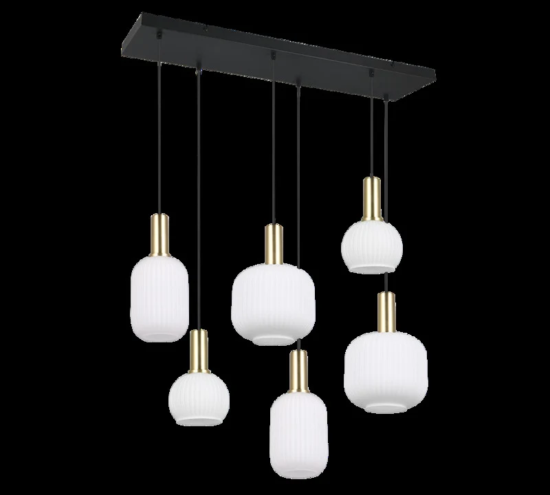 B-Ware TRIO LIGHTING Pendelleuchte Hängeleuchte Diva Opal Metall Glas E27