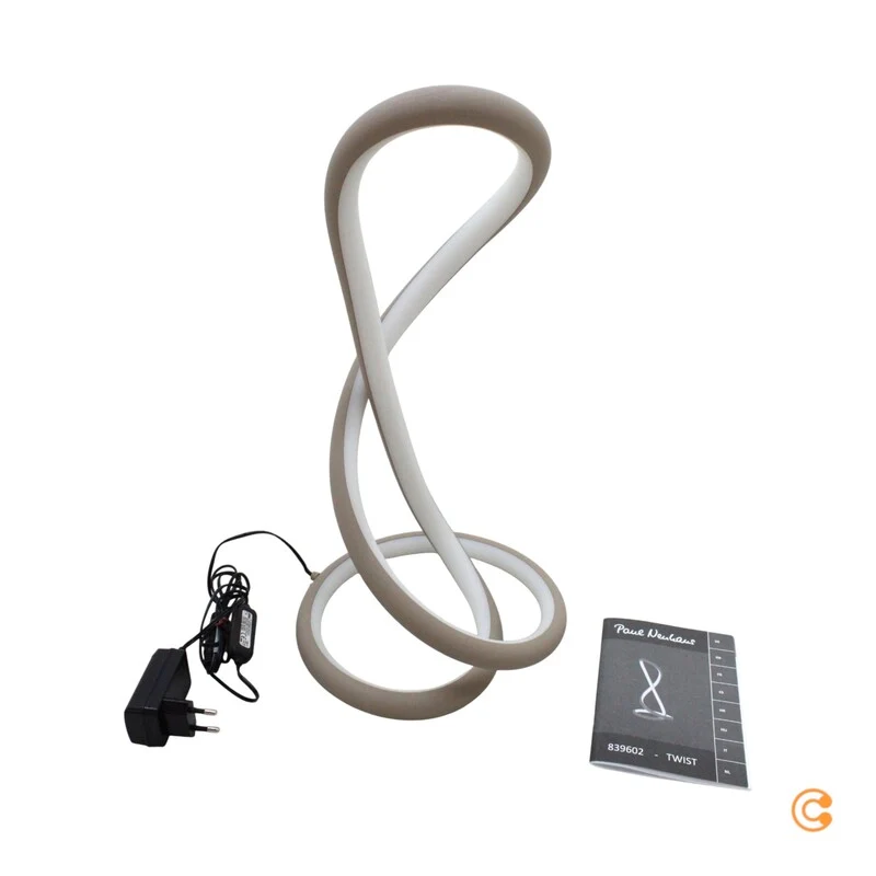 B-Ware Paul Neuhaus Tischleuchte Lampe TWIST LED Sandfarben Wohnzimmer Schreibtisch