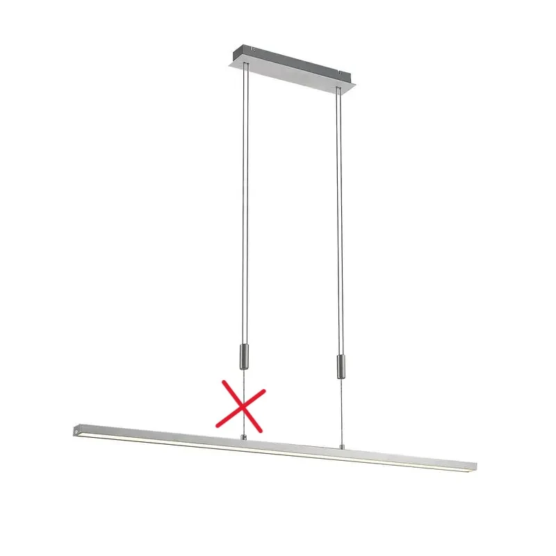 B-Ware LED Hängeleuchte Pendelleuchte Lucande Myron Aluminium Touch SIEHE TEXT/FOTO