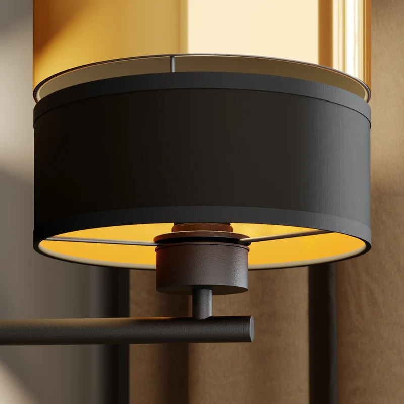 B-Ware Euluna Wandleuchte Hilton schwarz gold LED-Leselicht Wandleuchte Wandlicht 764
