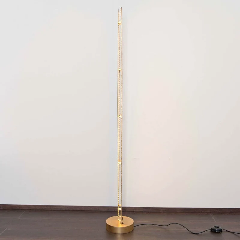 Stehleuchte Simbolo Eisen Braun-Schwarz-Gold