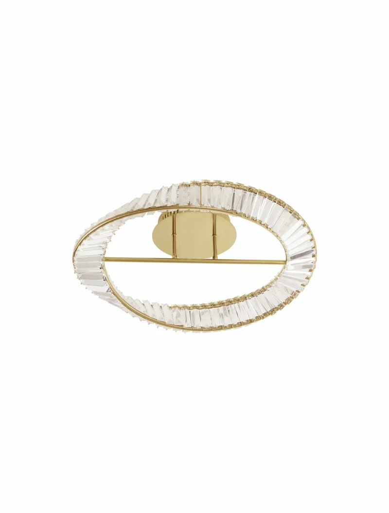 B-Ware Nova Luce Deckenleuchte Deckenlampe AURELIA LED Gold Neutralweiß dimmbar Ø 60 cm