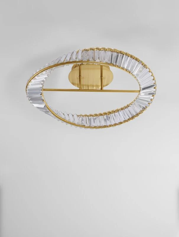 B-Ware Nova Luce Deckenleuchte Deckenlampe AURELIA LED Gold Neutralweiß dimmbar Ø 60 cm