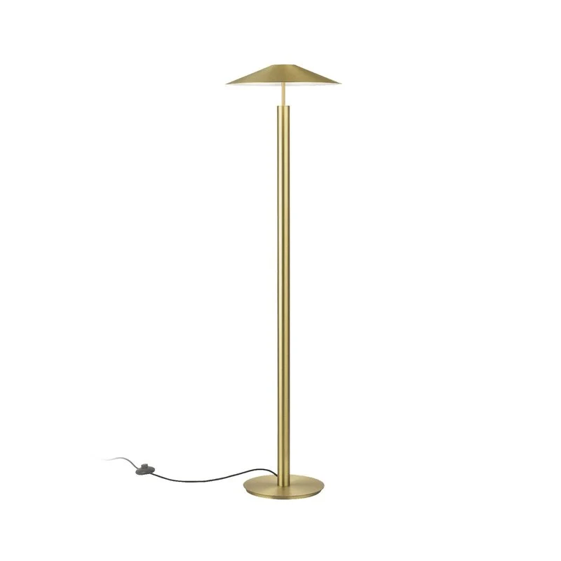 B-Ware LEDS C4 Stehleuchte Standlampe LED gold matt Stahl Schalter SIEHE TEXT/FOTO