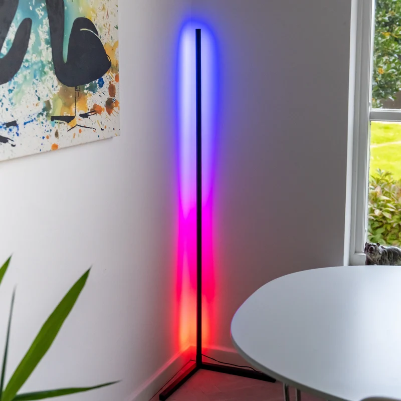 B-Ware Lite Bulb Moments Stehleuchte Stehlampe LED RGB schwarz WLAN App Alexa 140 cm