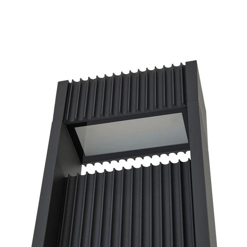 B-Ware Lucande LED-Außenleuchte Tavion Gartenlampe 230cm Lampe anthrazit Aluminium IP65