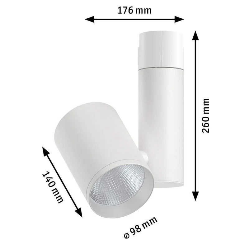U-Rail LED Schienenspot Zeuz Einzelspot 9° Weiß