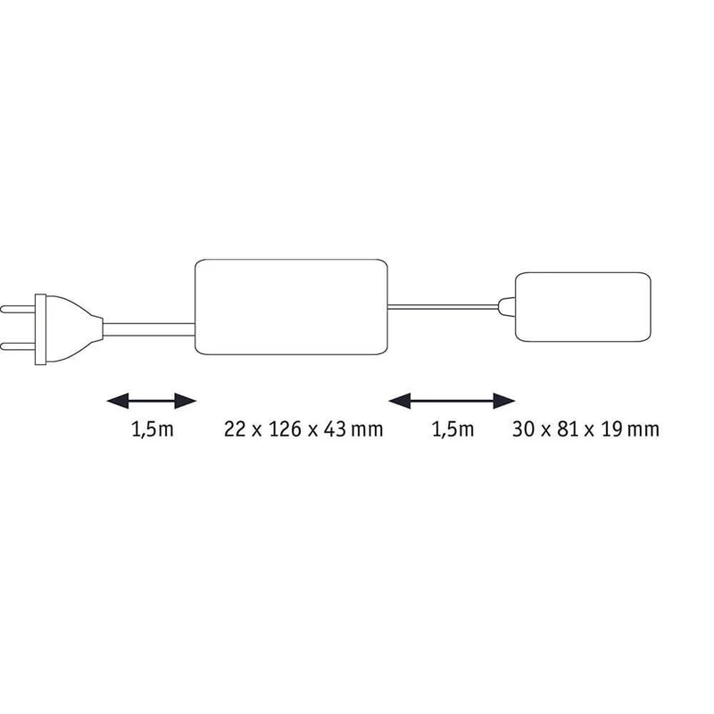 Clever Trafo 230V-12V 25W Weiß