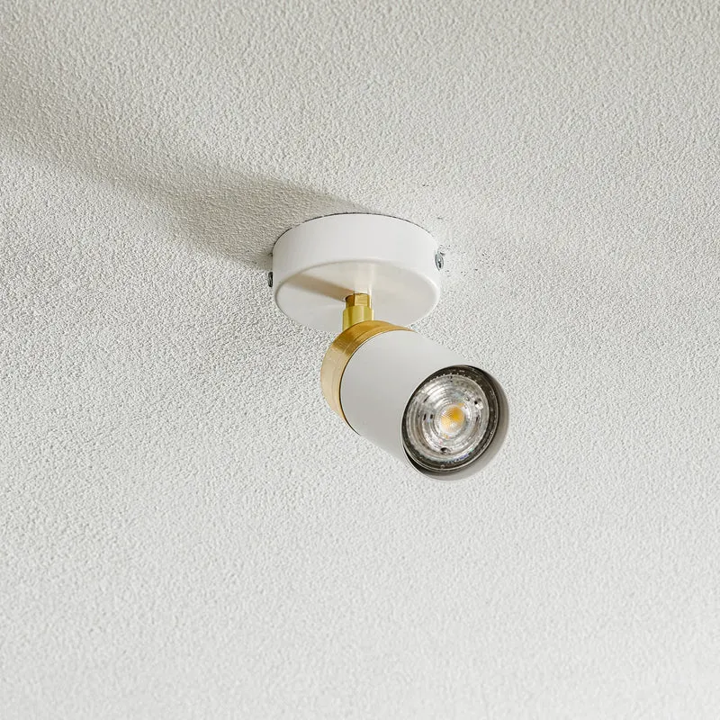 B-Ware Reno Deckenspot Deckenstrahler Spot Lampe Leuchte weiß gold einflammig