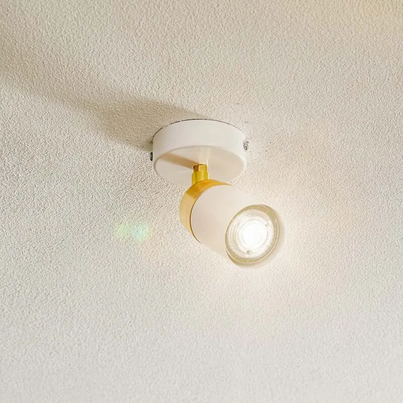 B-Ware Reno Deckenspot Deckenstrahler Spot Lampe Leuchte weiß gold einflammig