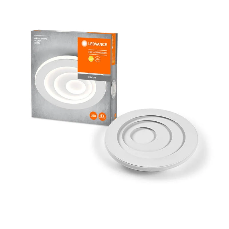 B-Ware LEDVANCE Deckenleuchte Lampe Orbis Spiral Round Warmweiß 36,5 cm LED Weiß 38 W