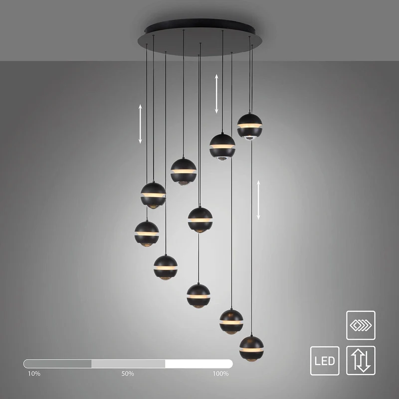 B-Ware Schöner Wohnen Pendelleuchte Hängelampe LED LINI Esstisch dimmbar verstellbar