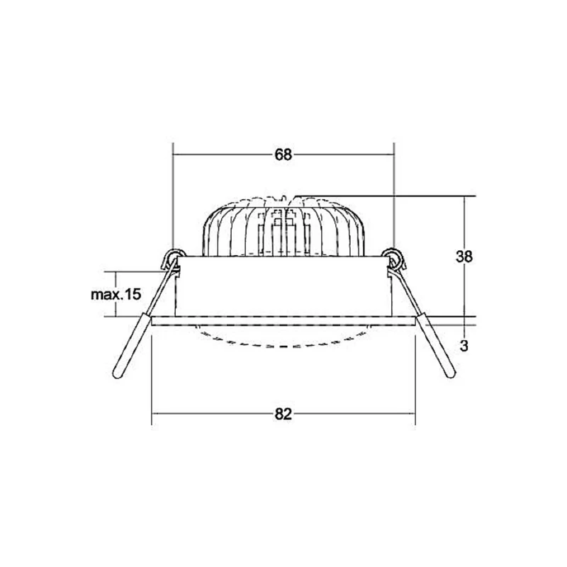 B-Ware Brumberg LED Einbauleuchte Downlight LED Leuchte Weiß Deckeneinbaulampe