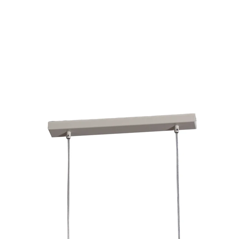 B-Ware SIGMA Hängeleuchte Pendelleuchte Rif 2 Hängeleuchte taupe 2-flammig linear Stahl