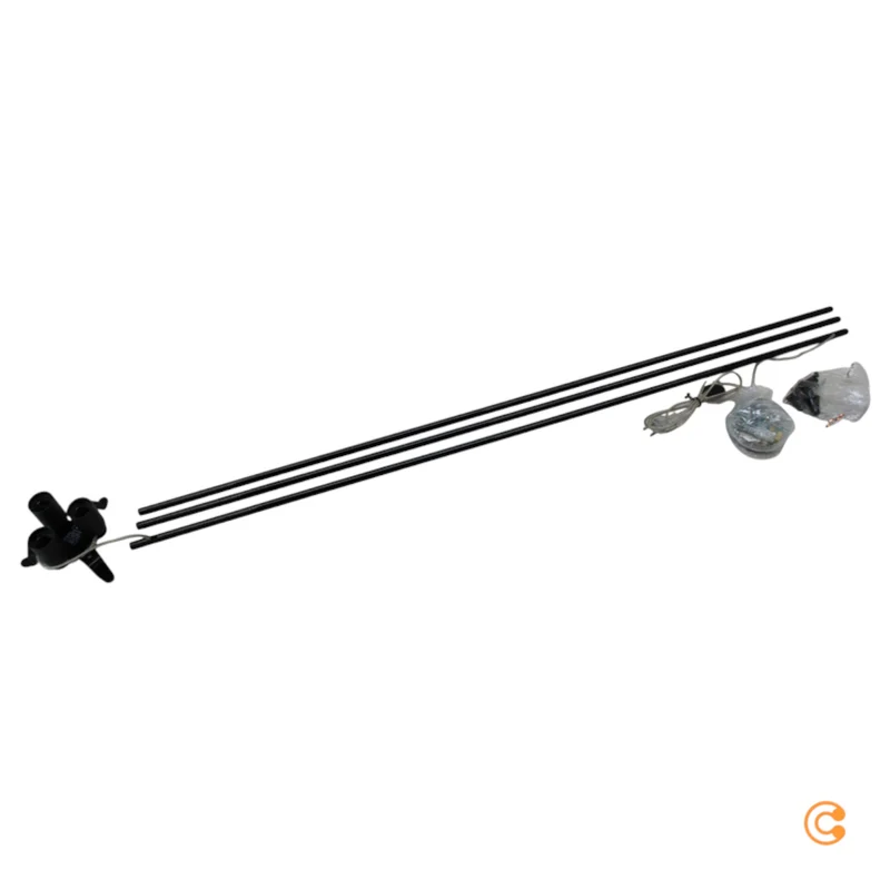 B-Ware Slamp Stehleuchte Flora Design Standlampe E27 Höhe 170 cm Pewter zinnfarben grau