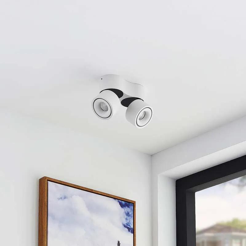 B-Ware Arcchio Deckenstrahler Rotari LED Strahler dimmbar 2-flg warmweiß 1362lm weiß