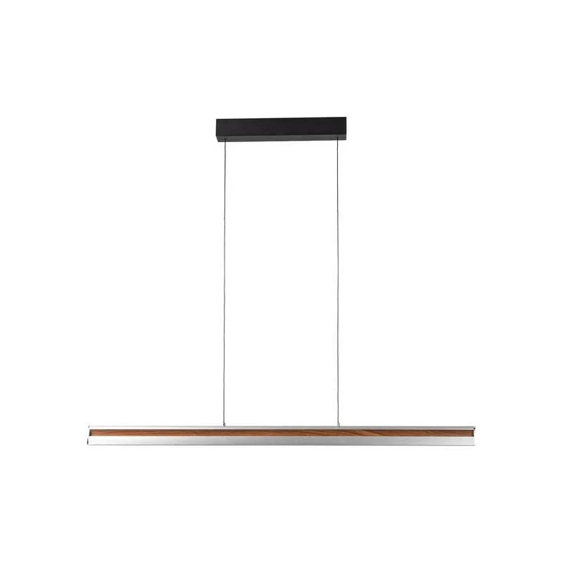 B-Ware Lucande Hängeleuchte Pendelleuchte Lutana LED dimmbar rosegold Holz 101cm