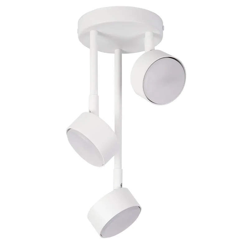 B-Ware Sigma Plafond Deckenleuchte Lampe LED Weiß GX53 Stahl 3 Lichtpunkte IP20 40982