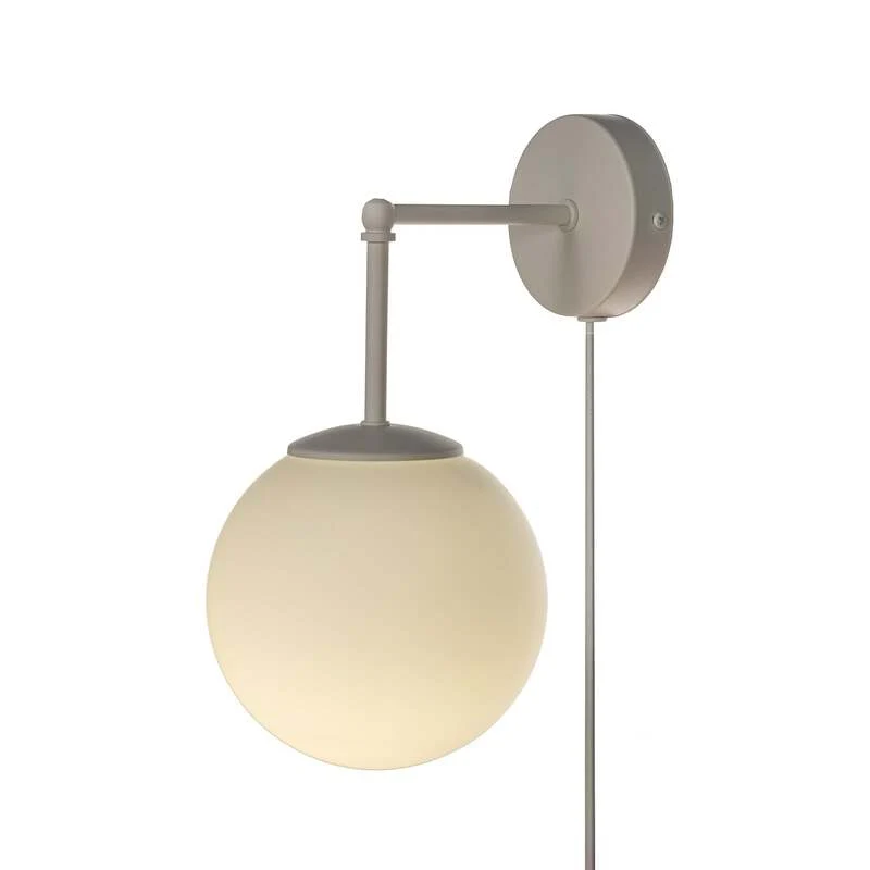 B-Ware Wandleuchte Wandlampe Moon Glas sand E27 LED 35cm Leuchte Lampe Schalter Stecker