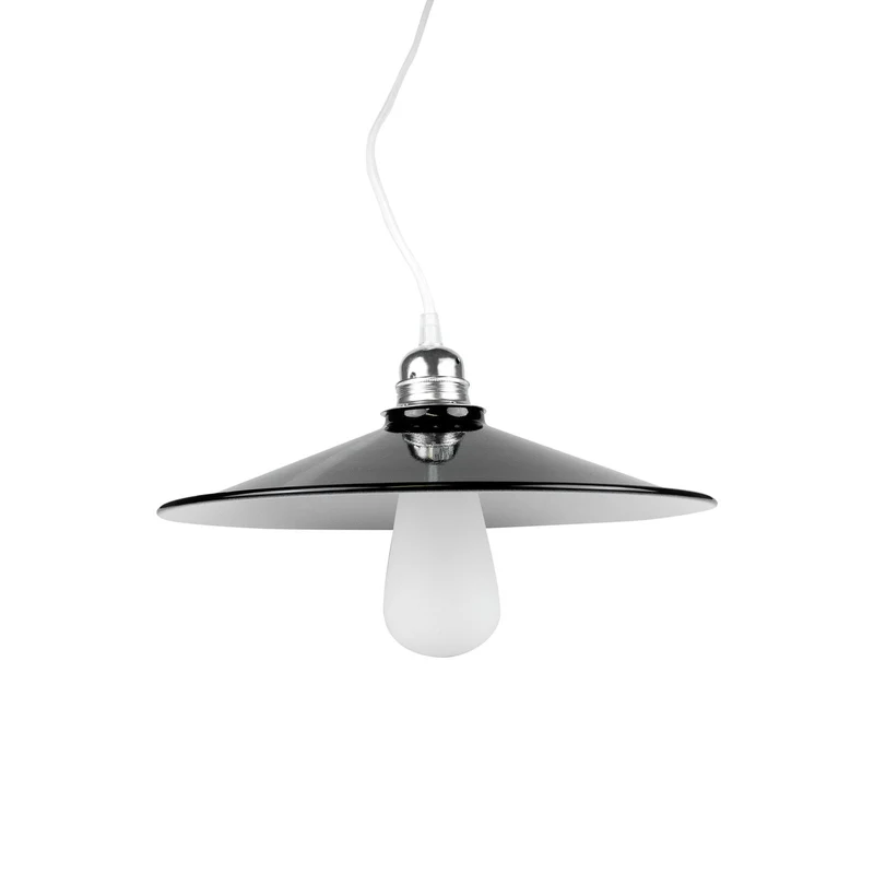 B-Ware SEGULA Pendelleuchte Hängeleuchte Metall schwarz Concav E27 LED Ø 12 cm Leuchte