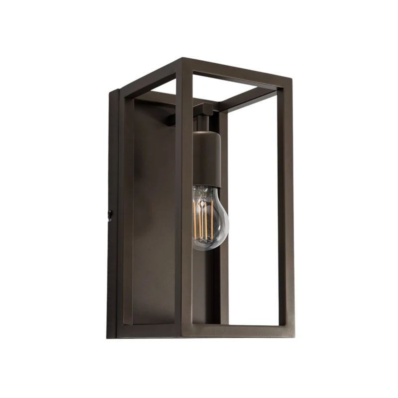 B-Ware Wandleuchte Wandlampe Frame titan gold Stahl E27 LED Lampe 30 cm innen Lampe