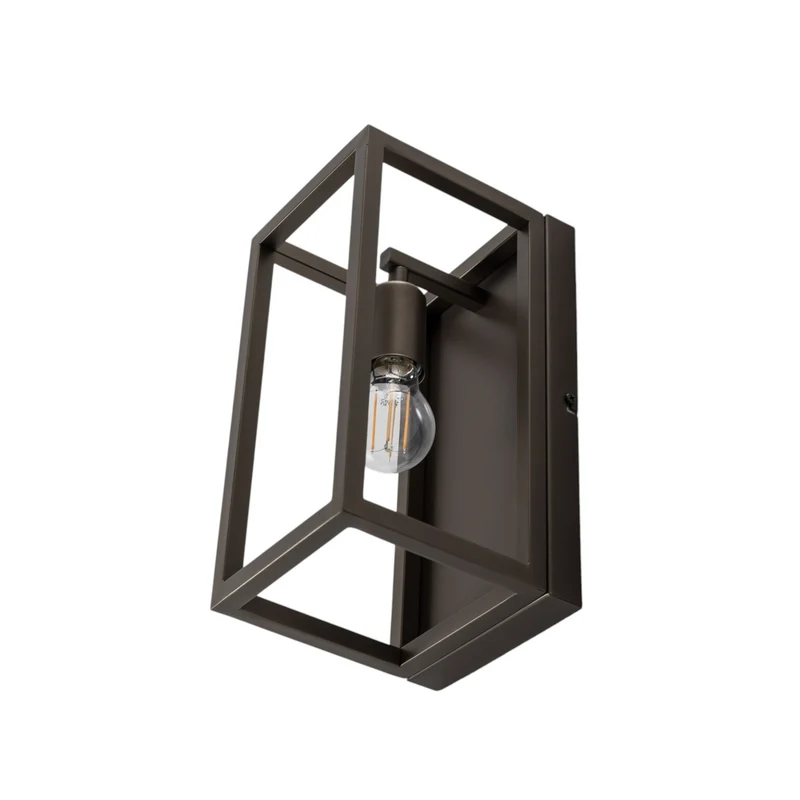 B-Ware Wandleuchte Wandlampe Frame titan gold Stahl E27 LED Lampe 30 cm innen Lampe
