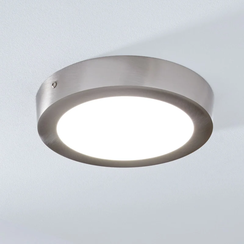 B-Ware EGLO Connect Deckenlampe Fueva-C Lampe LED Rund Nickel Smart Fernbedienung RGB