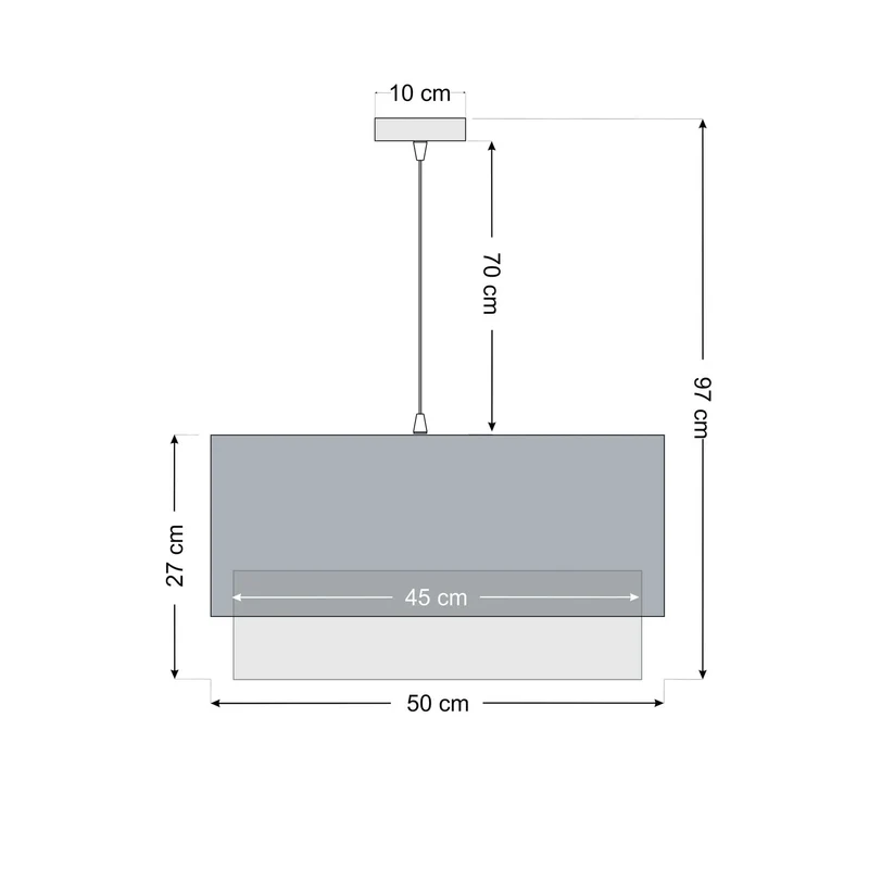 B-Ware Hängeleuchte Pendelleuchte Kwadro LED E27 Lampe Leuchte beige creme Leinen