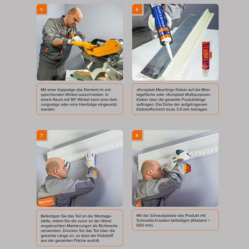 Dekor Lichtvouten-Profil 118cm für indirekte LED Beleuchtung