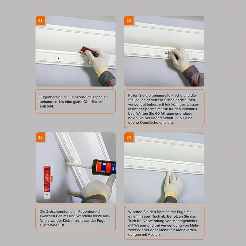 Dekor Lichtvouten-Profil 118cm für indirekte LED Beleuchtung