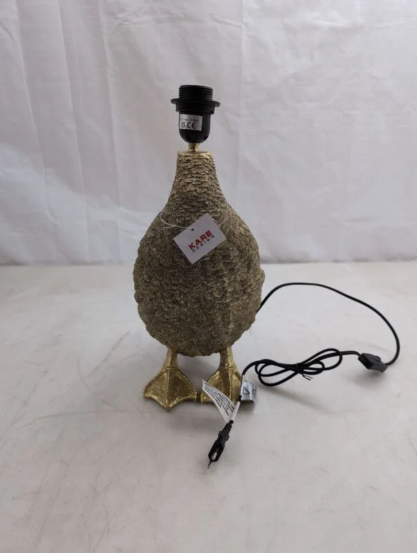 B-Ware KARE Tischleuchte Animal Duck Ente Lampe E27 schwarz gold 58cm witziges Design