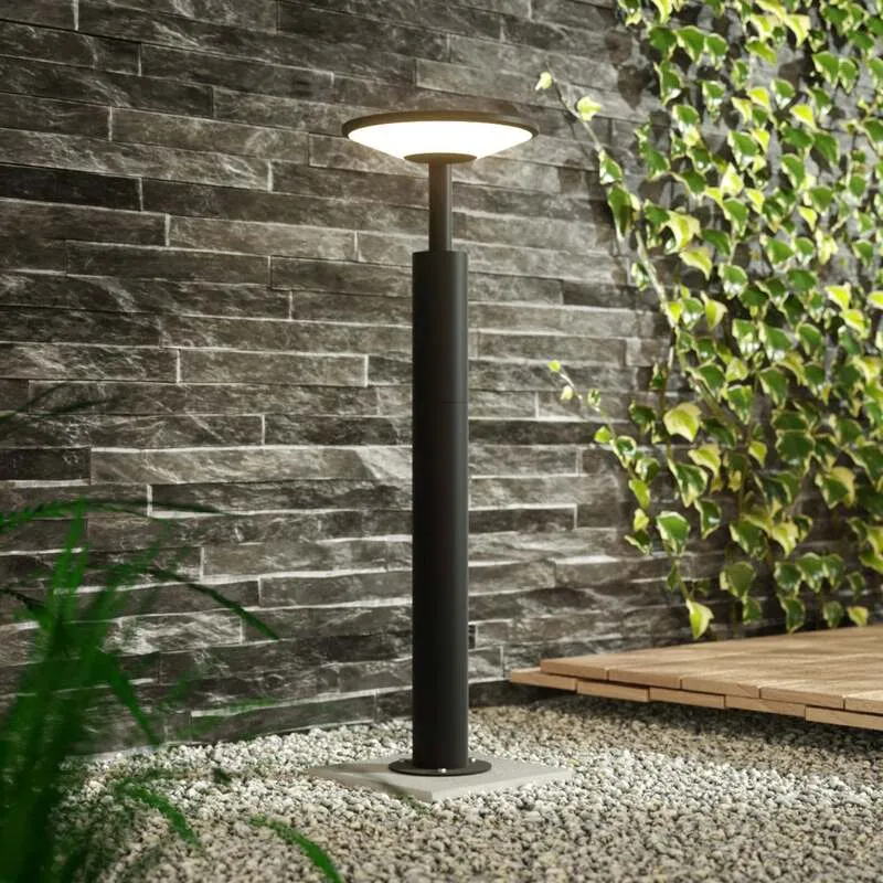 B-Ware Lucande Wegeleuchte Gartenleuchte Fenia LED Pollerleuchte anthrazit 60cm IP65
