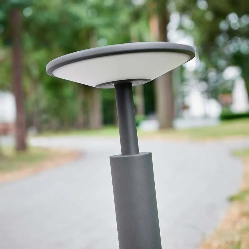 B-Ware Lucande Wegeleuchte Gartenleuchte Fenia LED Pollerleuchte anthrazit 60cm IP65