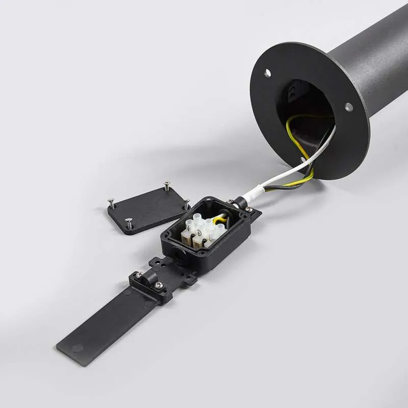 B-Ware Lucande Wegeleuchte Gartenleuchte Fenia LED Pollerleuchte anthrazit 60cm IP65