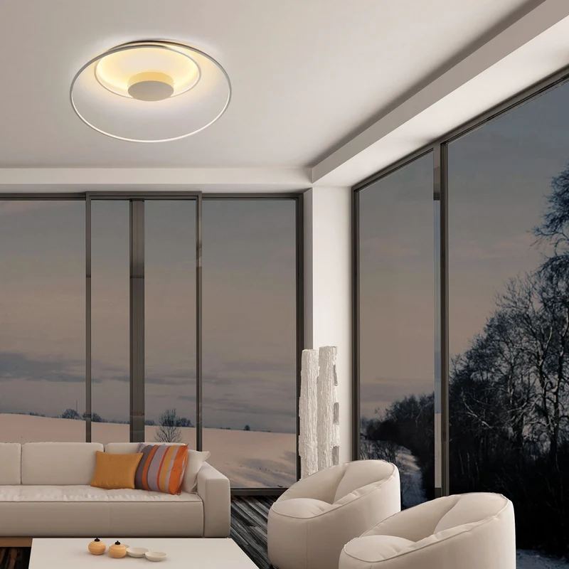 B-Ware Bopp Deckenleuchte Deckenlampe Leuchte Lampe LED Aluminium 70cm