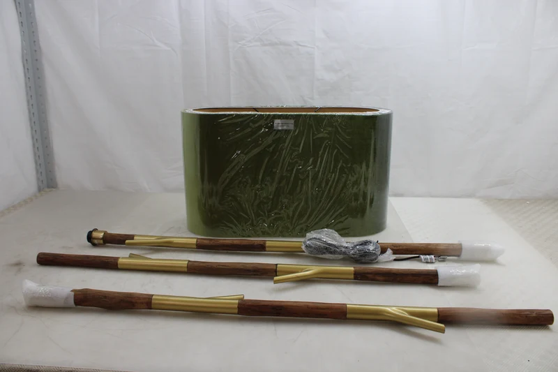 Kare Stehleuchte Stehlampe Twig Grün Gold Baumwolle Holz E27 SIEHE TEXT/FOTO