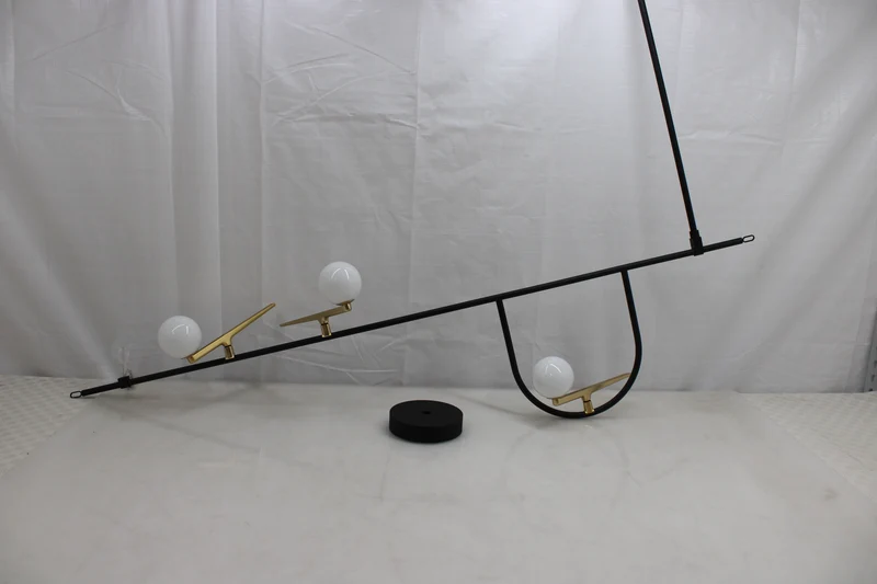 B-Ware Artemide Pendelleuchte Hängelampe Yanzi LED schwarz messing weiß Glas dimmbar