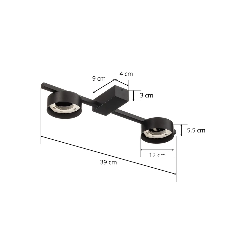B-Ware Nowodvorski Lighting Deckenleuchte Lampe Leuchte Pills II schwarz Aluminium